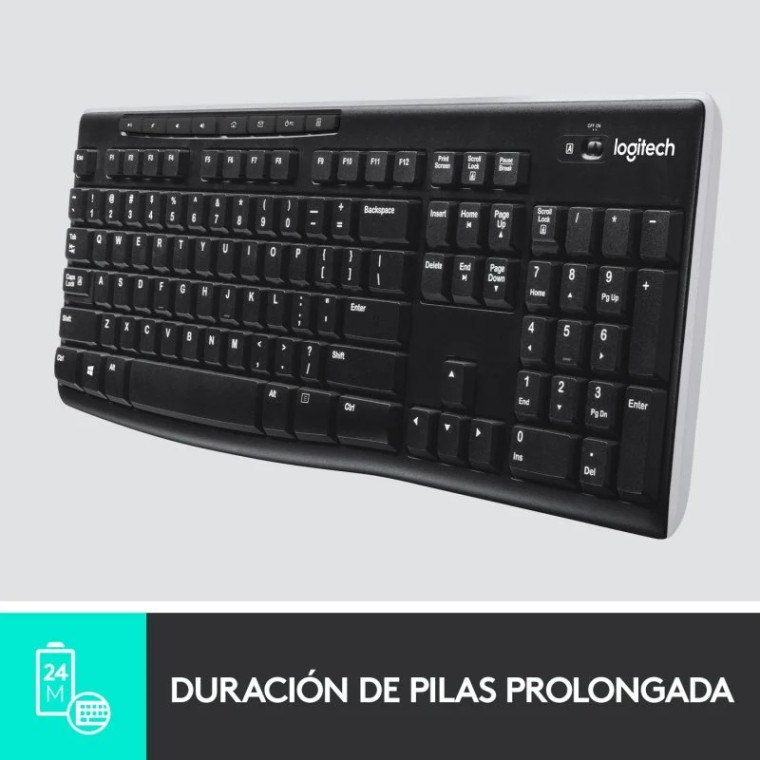 Logitech K270 Teclado Inalámbrico Negro