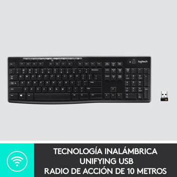 Logitech K270 Teclado Inalámbrico Negro Logitech K270 Teclado Inalámbrico Negro