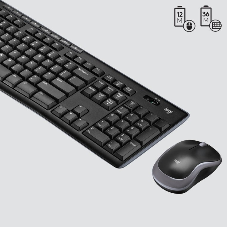 Logitech MK270 Combo Teclado Layout USA + Ratón Inalámbrico