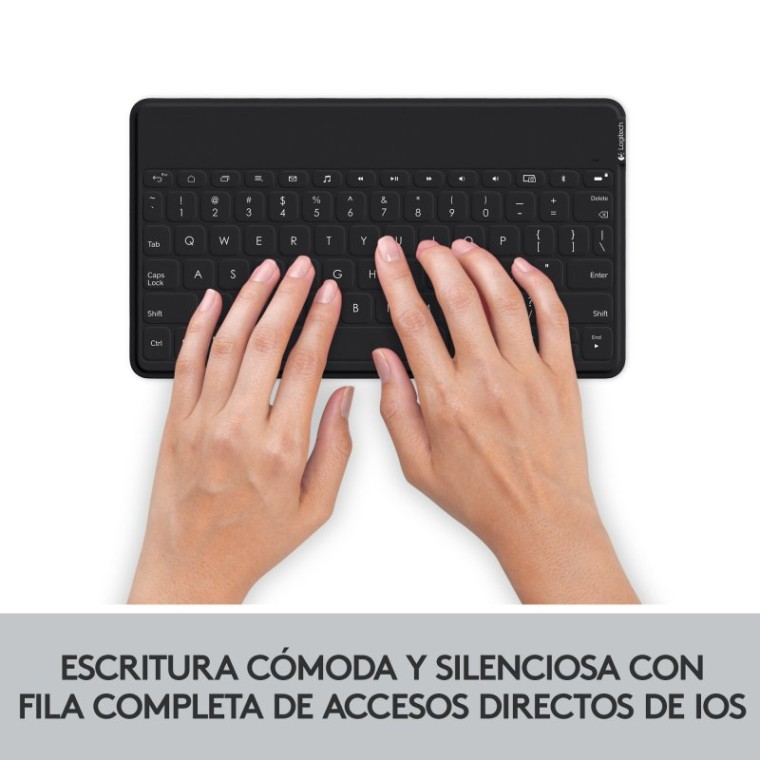 Logitech Keys-To-Go Teclado Bluetooth Negro para iPhone/iPad/Apple TV