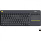 Logitech K400 Plus Teclado Inalámbrico con Touchpad Negro Layout Alemán Logitech K400 Plus Teclado Inalámbrico con Touchpad Negro Layout Alemán