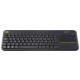 Logitech K400 Plus Teclado Inalámbrico con Touchpad Negro Layout Alemán