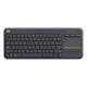 Logitech K400+ Teclado Inalámbrico con Touchpad Negro