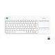 Logitech K400+ Teclado Inalámbrico con Touchpad Blanco