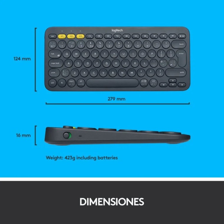 Logitech K380 Teclado Bluetooth Multi-Device Negro