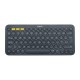 Logitech K380 Teclado Inalámbrico Bluetooth Qwerty Ruso Gris Oscuro