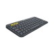 Logitech K380 Teclado Inalámbrico Bluetooth Qwerty Ruso Gris Oscuro