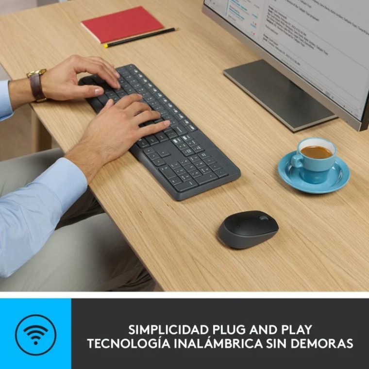 Logitech MK235 Combo Teclado y Ratón Inalámbrico