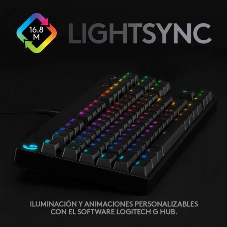 Logitech G Pro Teclado Mecánico Gaming RGB Switch GX Azul