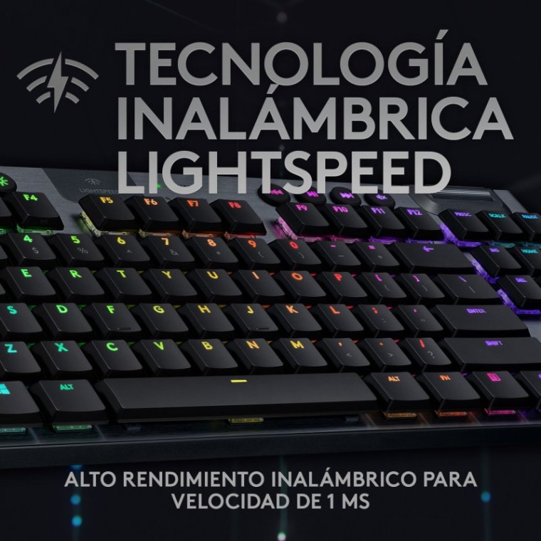 Logitech G915 TKL RGB Teclado Mecánico Gaming Inalámbrico GL Táctil