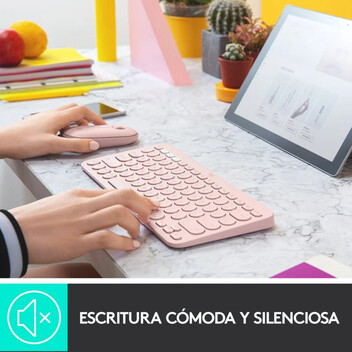 Logitech K380 Teclado Bluetooth Multi-Device Rosa