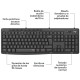 Logitech MK295 Silent Wireless Combo de Ratón y Teclado Inalámbricos