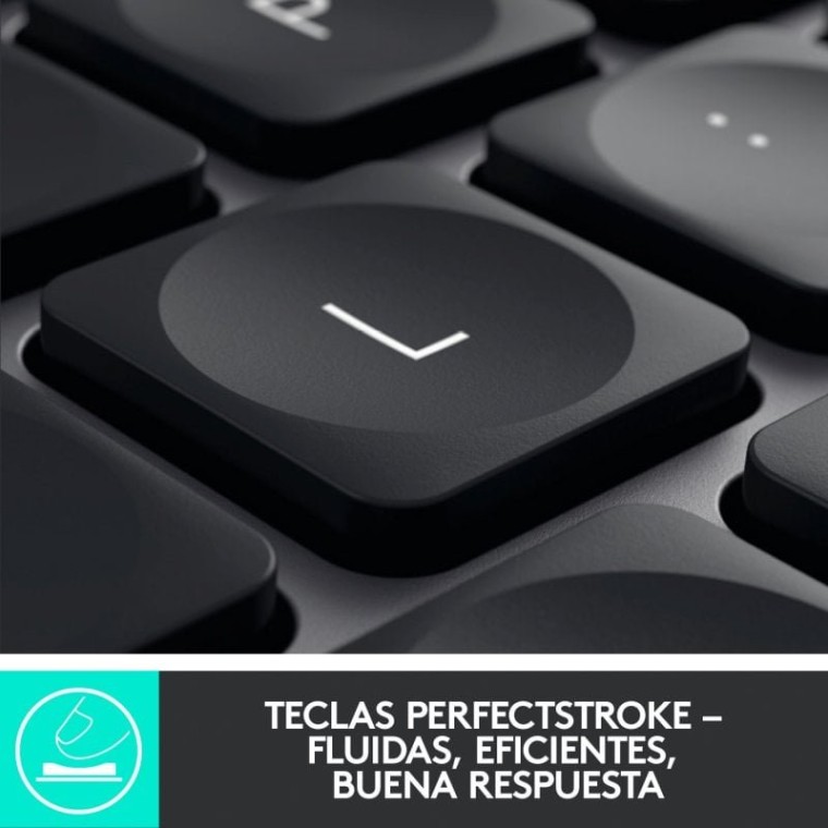 Logitech MX Keys Teclado Inalámbrico Retroiluminado para Mac/iPad Gris QWERTY Italiano