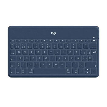Logitech Keys-To-Go Teclado Inalámbrico Bluetooth Azul para iPhone/iPad/Apple TV