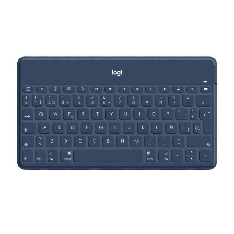 Logitech Keys-To-Go Teclado Inalámbrico Bluetooth Azul para iPhone/iPad/Apple TV