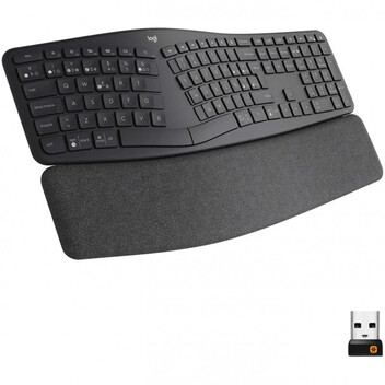 Logitech Ergo K860 Teclado Inalámbrico Ergonómico USB/Bluetooth Negro
