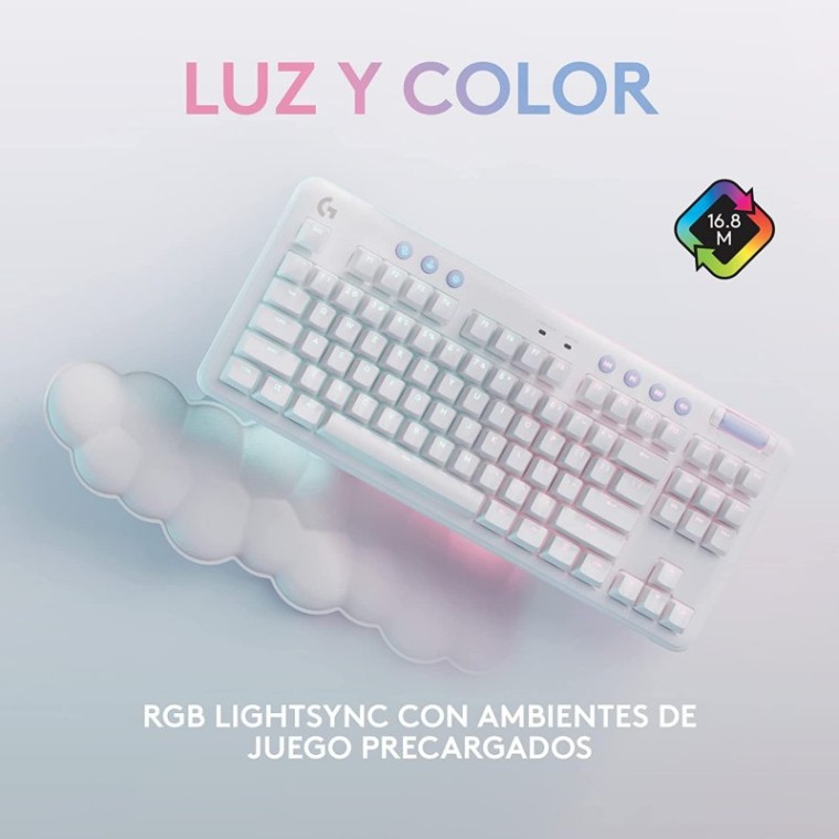 Logitech G715 Teclado Gaming Inalámbrico LIGHTSYNC RGB Interruptores Táctiles GX Brown