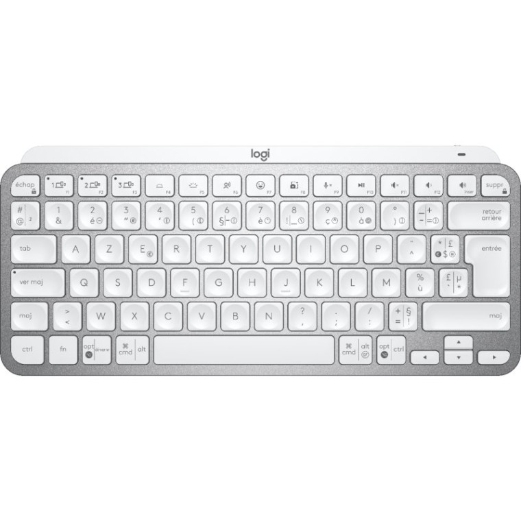 Logitech MX Keys Mini Teclado Inalámbrico Bluetooth Gris Layout FR