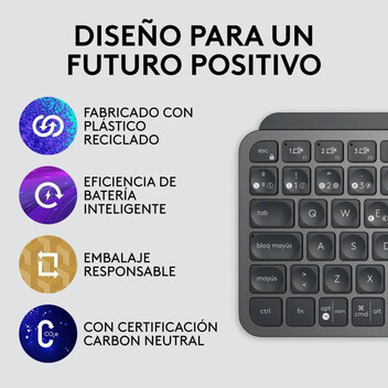 Logitech MX Keys Mini Teclado Inalámbrico Bluetooth Grafito Logitech MX Keys Mini Teclado Inalámbrico Bluetooth Grafito