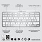Logitech MX Keys Mini Teclado Inalámbrico Bluetooth Gris Logitech MX Keys Mini Teclado Inalámbrico Bluetooth Gris