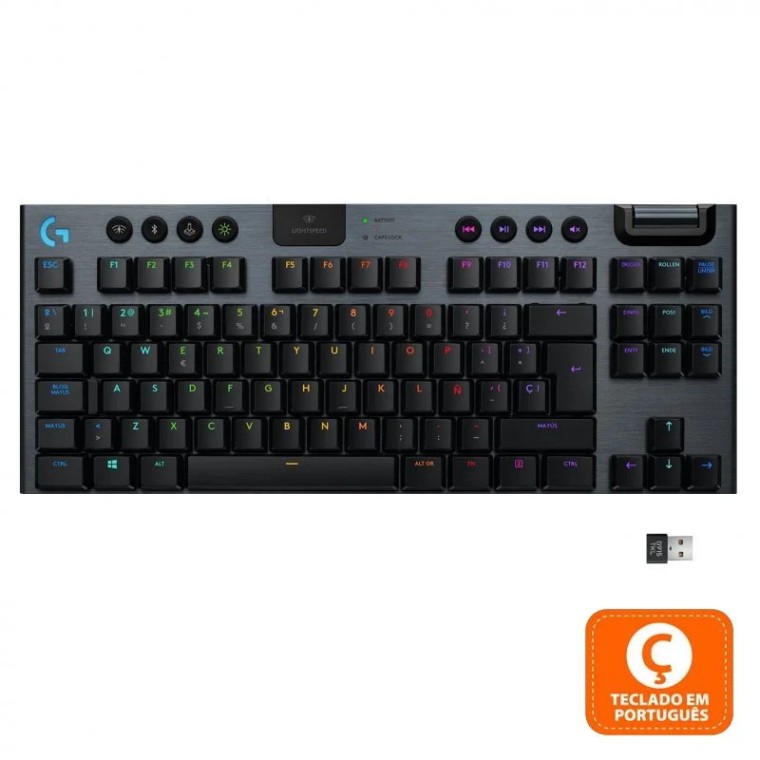 Logitech G915 TKL Lightspeed Teclado Mecânico Gaming Sem Fios RGB (PT)