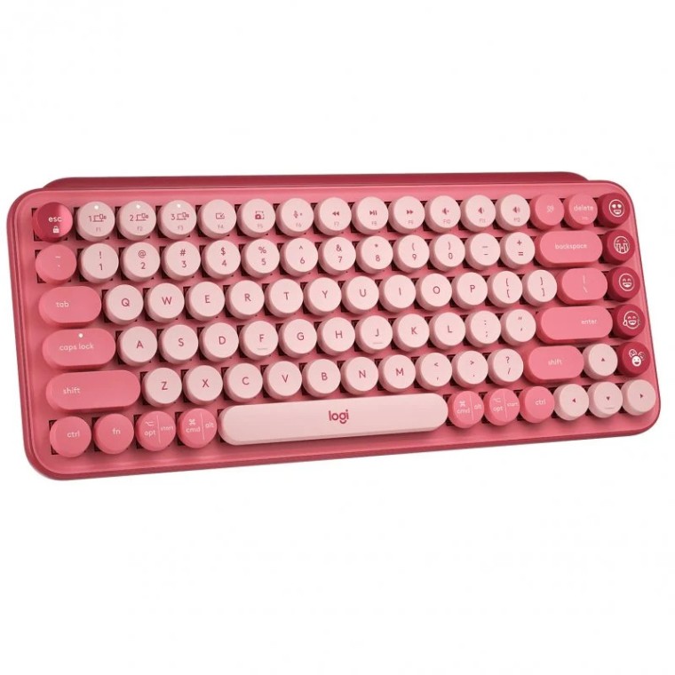 Logitech POP Keys Teclado Mecánico Bluetooth AZERTY Rosa (FR)