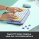 Logitech Pop Keys Daydream Teclado Mecánico Inalámbrico con Teclas de Emojis Personalizables