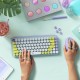 Logitech Pop Keys Daydream Teclado Mecánico Inalámbrico Teclas Emojis Personalizables QWERTY Inglés