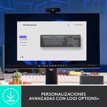 Logitech MX Teclado Mecánico Retroiluminado Inalámbrico Grafito Layout US