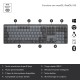 Logitech MX Teclado Mecánico Retroiluminado Inalámbrico Grafito Layout US