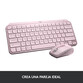 Logitech MX Keys Mini Teclado Inalámbrico Bluetooth Rosa Logitech MX Keys Mini Teclado Inalámbrico Bluetooth Rosa