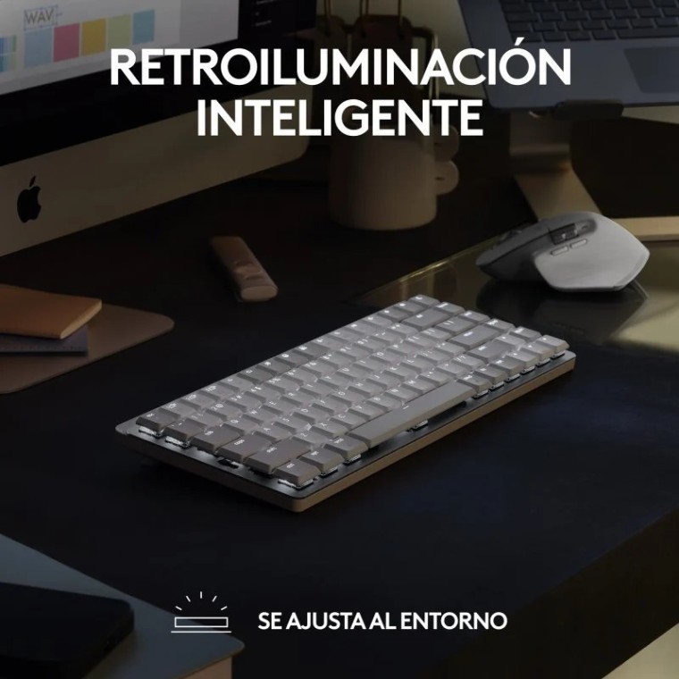 Logitech MX Mechanical Mini para Mac Teclado Mecánico Inalámbrico Gris Espacial (USA)