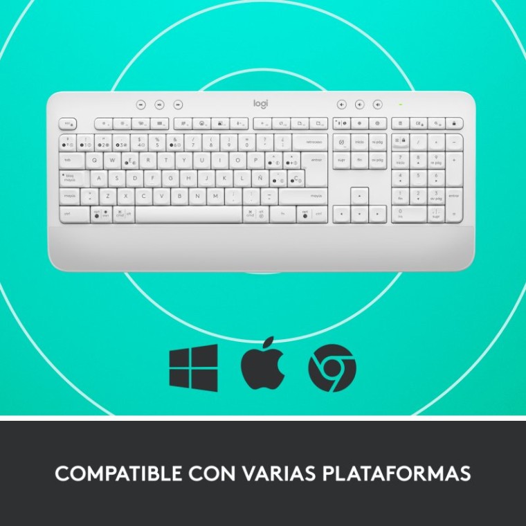 Logitech Signature K650 Teclado Inalámbrico Bluetooth Blanco