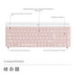 Logitech MK470 Slim Combo Teclado + Ratón Inalámbricos Rosado Logitech MK470 Slim Combo Teclado + Ratón Inalámbricos Rosado
