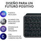 Logitech MX Keys S Teclado Inalámbrico Bluetooth de Perfil Bajo Grafito Logitech MX Keys S Teclado Inalámbrico Bluetooth de Perfil Bajo Grafito