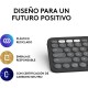 Logitech Pebble Keys 2 K380s Teclado Bluetooth Multidispositivo Grafito