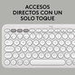 Logitech Pebble Keys 2 K380s Teclado Bluetooth Multidispositivo Blanco Logitech Pebble Keys 2 K380s Teclado Bluetooth Multidispositivo Blanco