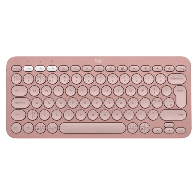 Logitech Pebble Keys 2 K380s Teclado Bluetooth Multidispositivo Rosa