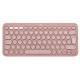 Logitech Pebble Keys 2 K380s Teclado Bluetooth Multidispositivo Rosa