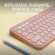 Logitech Pebble Keys 2 K380s Teclado Bluetooth Multidispositivo Rosa