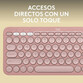 Logitech Pebble Keys 2 K380s Teclado Bluetooth Multidispositivo Rosa Logitech Pebble Keys 2 K380s Teclado Bluetooth Multidispositivo Rosa