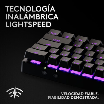 Logitech G Pro X 60 Lightspeed Teclado Inalámbrico Gaming Mecánico RGB TKL Negro Logitech G Pro X 60 Lightspeed Teclado Inalámbrico Gaming Mecánico RGB TKL Negro
