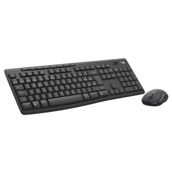Teclado inalámbrico Logitech 920-012071 QWERTY Español grafito con ratón incluido