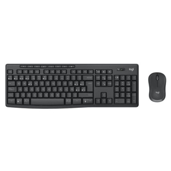 Teclado inalámbrico Logitech 920-012071 QWERTY Español grafito con ratón incluido