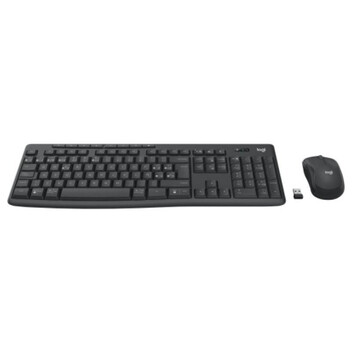 Teclado inalámbrico Logitech 920-012071 QWERTY Español grafito con ratón incluido