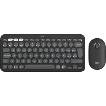 Logitech Pebble 2 Combo para macOS y PC Teclado + Ratón Inalámbrico Grafito Logitech Pebble 2 Combo para macOS y PC Teclado + Ratón Inalámbrico Grafito
