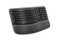 Logitech Wave Keys Teclado Inalámbrico Ergonómico Bluetooth Grafito