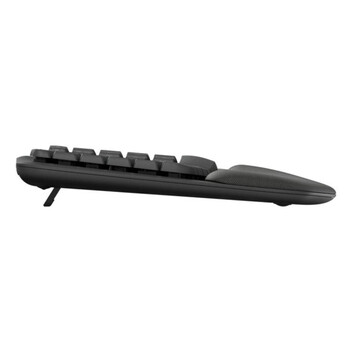 Teclado de membrana Logitech Wave Keys for Business Layout ES ergonómico inalámbrico con reposamuñec