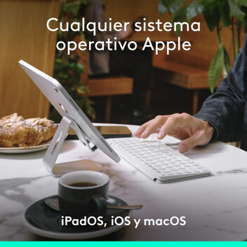 Logitech Keys-To-Go 2 para Apple Teclado Multidispositivo Inalámbrico Bluetooth Gris Pálido Logitech Keys-To-Go 2 para Apple Teclado Multidispositivo Inalámbrico Bluetooth Gris Pálido