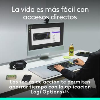 Logitech Pop Icon Keys teclado Inalámbrico Bluetooth Blanco